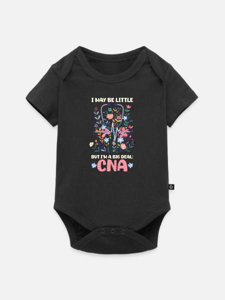 CNA Krankenschwester Ich bin vielleicht klein, aber ich bin eine große Sache: CNA - Baby Premium Kurzarmbody - Schwarz