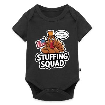 Funny Thanksgiving Turkey - Baby Premium short-sleeve bodysuit - black - Front