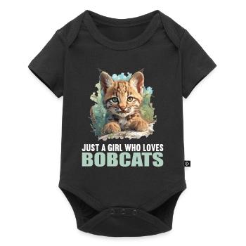 Bobcats Rotluchse Rotluchs Luchs - Baby Premium Kurzarmbody - Schwarz - Vorne