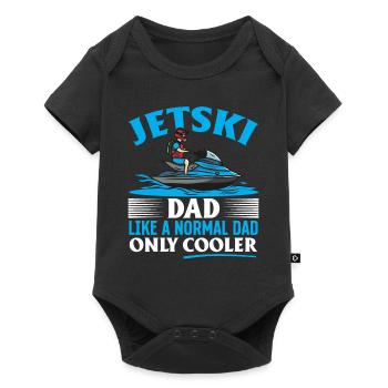 Jetski Dad like a normal Dad just cooler - Jetski - Baby Premium short-sleeve bodysuit - black - Front