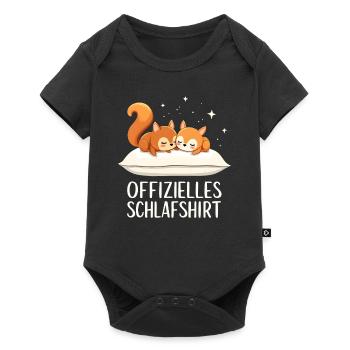 Official Sleeping Shirt Squirrel Pair - Baby Premium short-sleeve bodysuit - black - Front