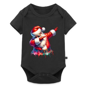 Ho Ho Ho Joyeux Noël, Équipe du Père Noël - Body à manches courtes Premium Bébé - noir - Devant