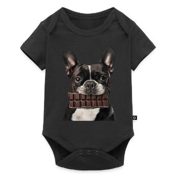 Boston Terrier - Body à manches courtes Premium Bébé - noir - Devant