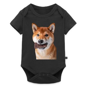 Shiba Inu - Body à manches courtes Premium Bébé - noir - Devant