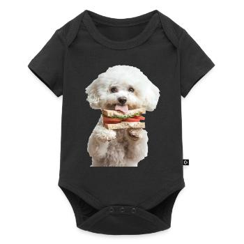 Bichon Frisé - Baby Premium Kurzarmbody - Schwarz - Vorne