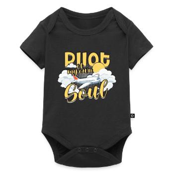 Premier pilote de vol en solo - Body à manches courtes Premium Bébé - noir - Devant