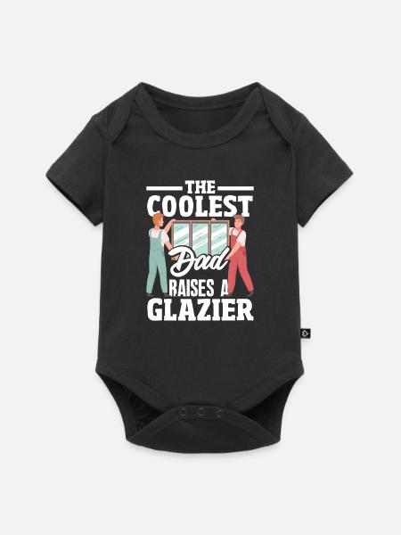 Glaser Geschenk - Baby Premium Kurzarmbody - Schwarz