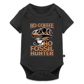 Chasseur de fossiles Pas de café Archéologie Amateur de café - Body à manches courtes Premium Bébé - noir - Devant