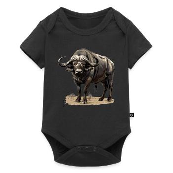 Buffalos Buffalo Büffel - Baby Premium short-sleeve bodysuit - black - Front