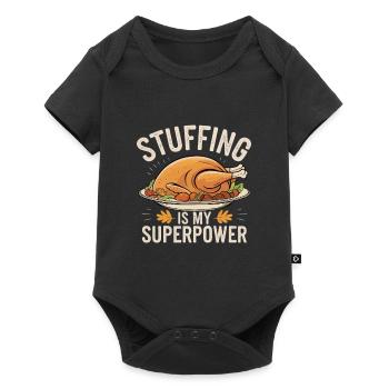 Funny Thanksgiving Turkey - Baby Premium short-sleeve bodysuit - black - Front