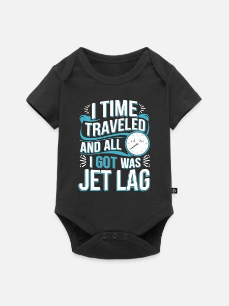 Zeitreise-sci-fi-enthusiast Und Zeitmaschine - Baby Premium Kurzarmbody - Schwarz