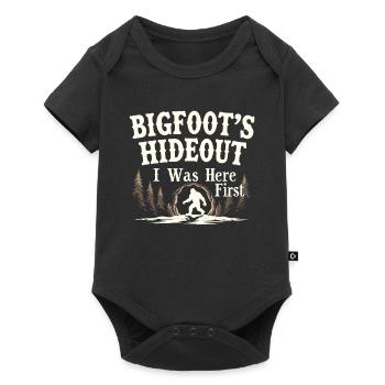 Bigfoot croyant Sasquatch Cryptide Créature de la forêt - Body à manches courtes Premium Bébé - noir - Devant