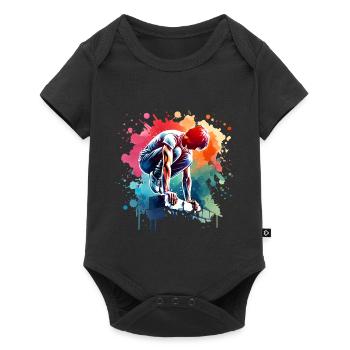 Parkour - Baby Premium short-sleeve bodysuit - black - Front