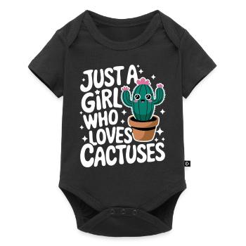 Cactus Cacti Desert Plant - Baby Premium short-sleeve bodysuit - black - Front