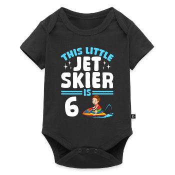 Kids Jetski Rider - This little jet skier is 6 Yea - Baby Premium Kurzarmbody - Schwarz - Vorne
