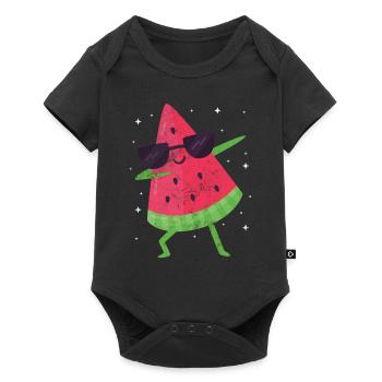 Pastèque - Body à manches courtes Premium Bébé - noir - Devant