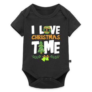 I Love Christmas Time - Baby Premium short-sleeve bodysuit - black - Front