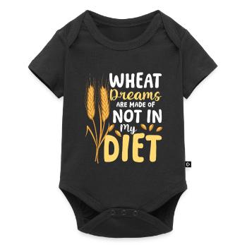 Wheat dreams are made of these not in my diet - Baby Premium Kurzarmbody - Schwarz - Vorne