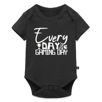 Gaming Gamers Every day is a gaming day - Baby Premium short-sleeve bodysuit - black - Front