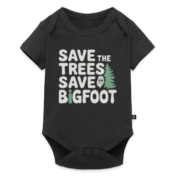 Bigfoot croyant Sasquatch Cryptide Créature de la forêt - Body à manches courtes Premium Bébé - noir - Devant