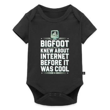 Bigfoot croyant Sasquatch Cryptide Créature de la forêt - Body à manches courtes Premium Bébé - noir - Devant