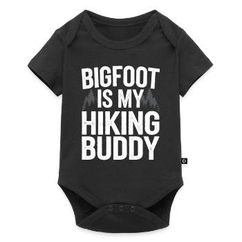 Bigfoot Believer Sasquatch Cryptid Forest Creature - Baby Premium short-sleeve bodysuit - black - Front