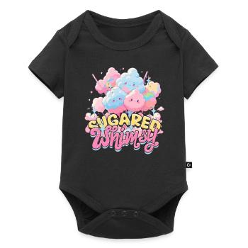 Barbe à papa Fantaisie sucrée - Body à manches courtes Premium Bébé - noir - Devant