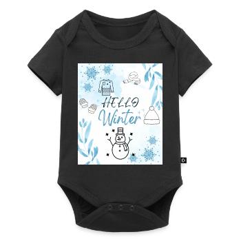 Bonjour l’hiver - Body à manches courtes Premium Bébé - noir - Devant