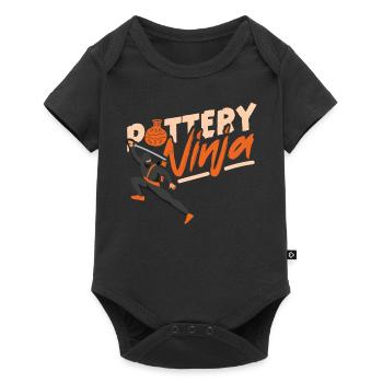 Pottery Ceramics Artist Ninja - Baby Premium Kurzarmbody - Schwarz - Vorne