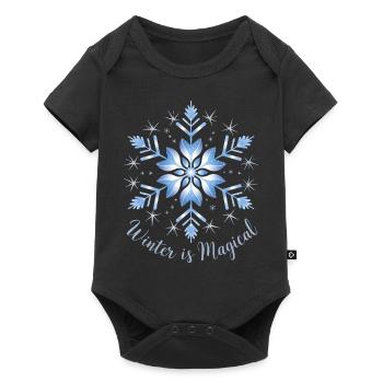 Winter is Magical - Baby Premium short-sleeve bodysuit - black - Front