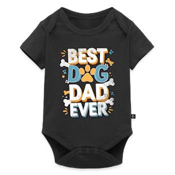 Best Dog Dad - Baby Premium short-sleeve bodysuit - black - Front