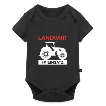 Farmer in action Farmer Funny saying nature - Baby Premium short-sleeve bodysuit - black - Front