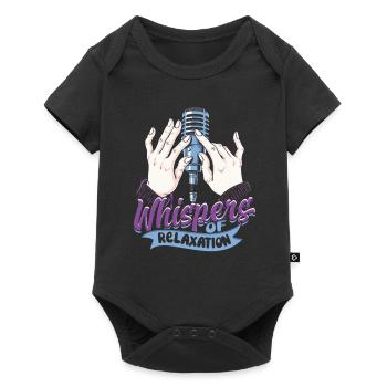 ASMR Flüstern Whispers of Relaxation - Baby Premium short-sleeve bodysuit - black - Front