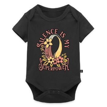 Hearing Loss Sudden Hearing Loss Silence Is My Superpower - Baby Premium short-sleeve bodysuit - black - Front