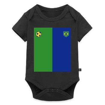 Brésil Brésil Maillot brésilien Rio de Janeiro - Body à manches courtes Premium Bébé - noir - Devant