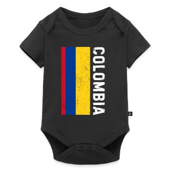 Kolumbien Colombia Medellin Urlaub Bogota Cali - Baby Premium Kurzarmbody - Schwarz - Vorne