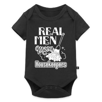Housekeeper Real Men Marry Housekeepers - Baby Premium short-sleeve bodysuit - black - Front