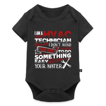 HVAC Tech I Am A HVAC Tech - Baby Premium short-sleeve bodysuit - black - Front