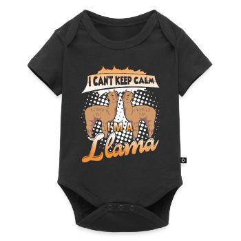 I Can't Keep Calm I am A Llama - Baby Premium short-sleeve bodysuit - black - Front
