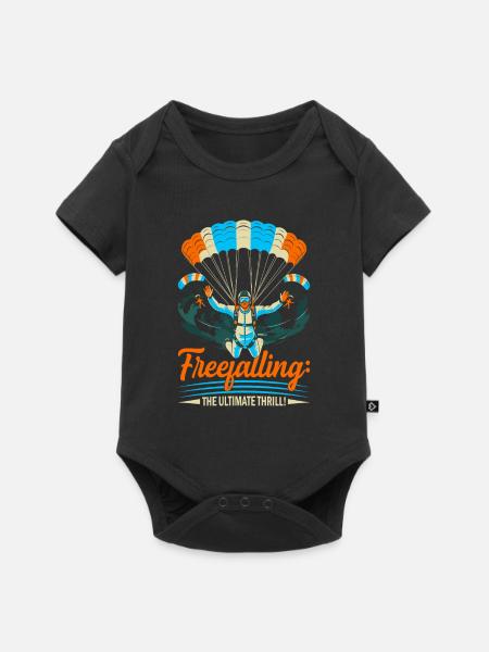 Freier Fall: der ultimative Nervenkitzel! - Baby Premium Kurzarmbody - Schwarz