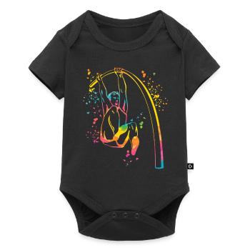 Perchiste Enfant Saut à la perche - Body à manches courtes Premium Bébé - noir - Devant