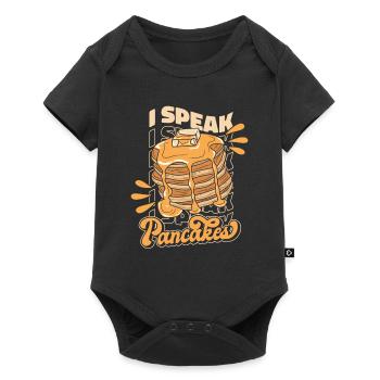 I Speak Pancakes Recettes Flapjack Griddlecake - Body à manches courtes Premium Bébé - noir - Devant