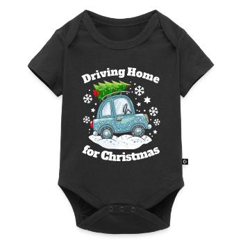 Christmas Family Home Car Christmas Tree - Baby Premium short-sleeve bodysuit - black - Front