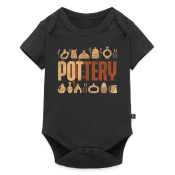 Pottery Ceramics Artist Pottery - Baby Premium Kurzarmbody - Schwarz - Vorne