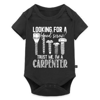 Carpenter Trust Me I am A Carpenter - Baby Premium short-sleeve bodysuit - black - Front