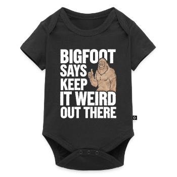 Bigfoot croyant Sasquatch Cryptide Créature de la forêt - Body à manches courtes Premium Bébé - noir - Devant