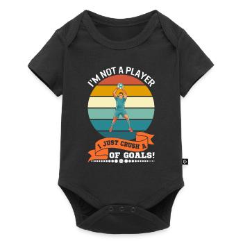 I’m not a player; I just crush a lot… of goals! - Baby Premium short-sleeve bodysuit - black - Front