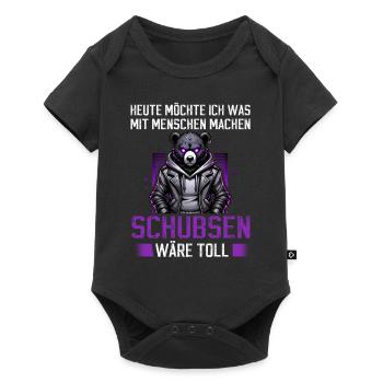 Today I want to do something with people Push - Baby Premium short-sleeve bodysuit - black - Front