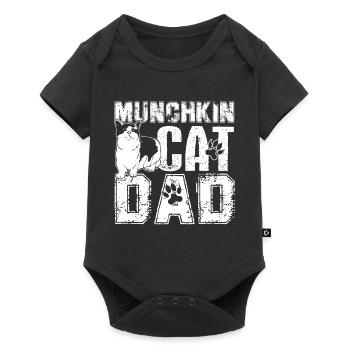 Munchkin Cat Munchkin Cat Dad - Baby Premium short-sleeve bodysuit - black - Front