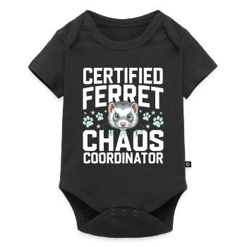 Propriétaire de furet, Amateur de furets, Bonbons - Body à manches courtes Premium Bébé - noir - Devant